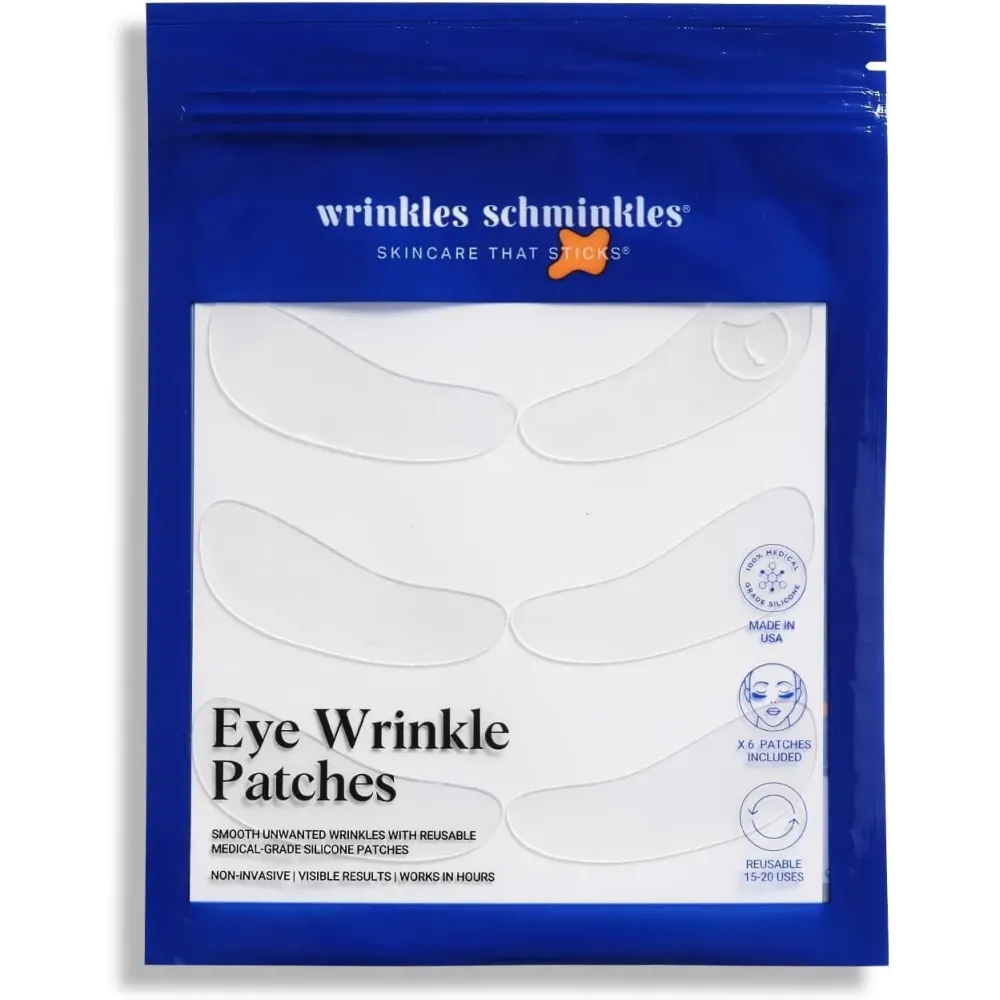 Wrinkles Schminkles Under Eye Patches - Rejuvenate Wrinkles with Medical Grade Silicone Reusable Anti-Wrinkle Patches for Under Eye Treatment, Banish Dark Circles (3 Pairs) Wrinkles Schminkles Under Eye Patches - Rejuvenate Wrinkles with Medical Grade Silicone Reusable Anti-Wrinkle Patches for Under Eye Treatment, Banish Dark Circles (3 Pairs)