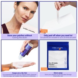 Wrinkles Schminkles Under Eye Patches - Rejuvenate Wrinkles with Medical Grade Silicone Reusable Anti-Wrinkle Patches for Under Eye Treatment, Banish Dark Circles (3 Pairs) Wrinkles Schminkles Under Eye Patches - Rejuvenate Wrinkles with Medical Grade Silicone Reusable Anti-Wrinkle Patches for Under Eye Treatment, Banish Dark Circles (3 Pairs)