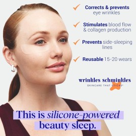 Wrinkles Schminkles Under Eye Patches - Rejuvenate Wrinkles with Medical Grade Silicone Reusable Anti-Wrinkle Patches for Under Eye Treatment, Banish Dark Circles (3 Pairs) Wrinkles Schminkles Under Eye Patches - Rejuvenate Wrinkles with Medical Grade Silicone Reusable Anti-Wrinkle Patches for Under Eye Treatment, Banish Dark Circles (3 Pairs)