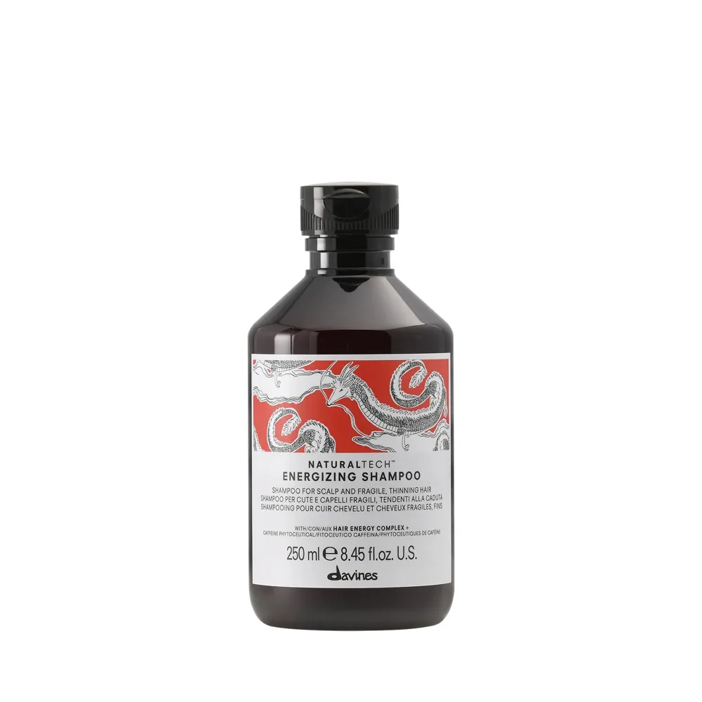 Davines Naturaltech ENERGIZING Shampoo Gentle Cleansing And Protection for Fragile Or Thinning Hair, Revitalize And Energize The Scalp 8.45 Fl. Oz.
