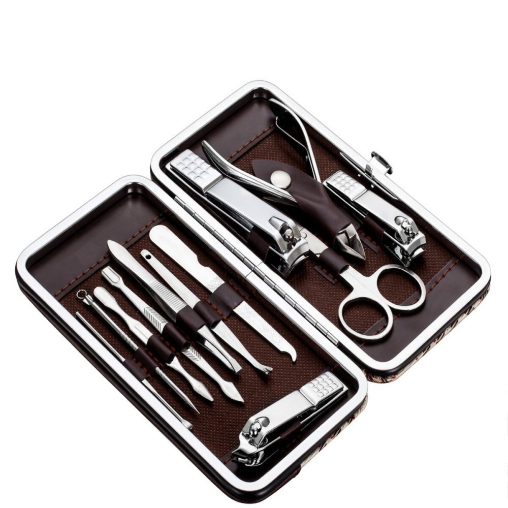 Tseoa Manicure, Pedicure Kit, Nail Clippers, Professional Grooming Kit, Nail Tools with Luxurious Travel Case, Set of 12  (nail clippers 12pcs) Tseoa Manicure, Pedicure Kit, Nail Clippers, Professional Grooming Kit, Nail Tools with Luxurious Travel Case, Set of 12  (nail clippers 12pcs)