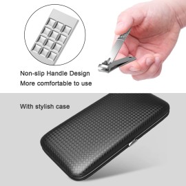 Tseoa Manicure, Pedicure Kit, Nail Clippers, Professional Grooming Kit, Nail Tools with Luxurious Travel Case, Set of 12  (nail clippers 12pcs) Tseoa Manicure, Pedicure Kit, Nail Clippers, Professional Grooming Kit, Nail Tools with Luxurious Travel Case, Set of 12  (nail clippers 12pcs)