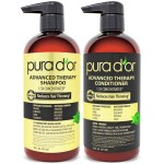 PURA D\'OR Advanced Therapy Biotin Shampoo & Conditioner Hair Care Set For Hair Thinning, CLINICALLY TESTED Effective Results, Herbal Hair Thickening Products For Women & Men, 16oz x2