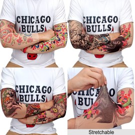 YARIEW Tattoo Sleeves for Men, 6Pcs Arm Sleeves Fake Tattoos Sleeves to Cover Arms Sun Protection Sleeves Tattoo Sleeve Covers Temporary Tattoo Sleeves for Men and Women (Set 4) YARIEW Tattoo Sleeves for Men, 6Pcs Arm Sleeves Fake Tattoos Sleeves to Cover Arms Sun Protection Sleeves Tattoo Sleeve Covers Temporary Tattoo Sleeves for Men and Women (Set 4)