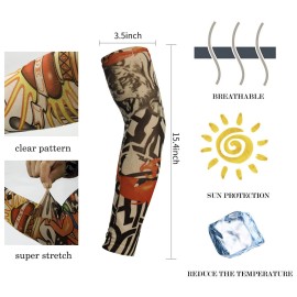 YARIEW Tattoo Sleeves for Men, 6Pcs Arm Sleeves Fake Tattoos Sleeves to Cover Arms Sun Protection Sleeves Tattoo Sleeve Covers Temporary Tattoo Sleeves for Men and Women (Set 4) YARIEW Tattoo Sleeves for Men, 6Pcs Arm Sleeves Fake Tattoos Sleeves to Cover Arms Sun Protection Sleeves Tattoo Sleeve Covers Temporary Tattoo Sleeves for Men and Women (Set 4)