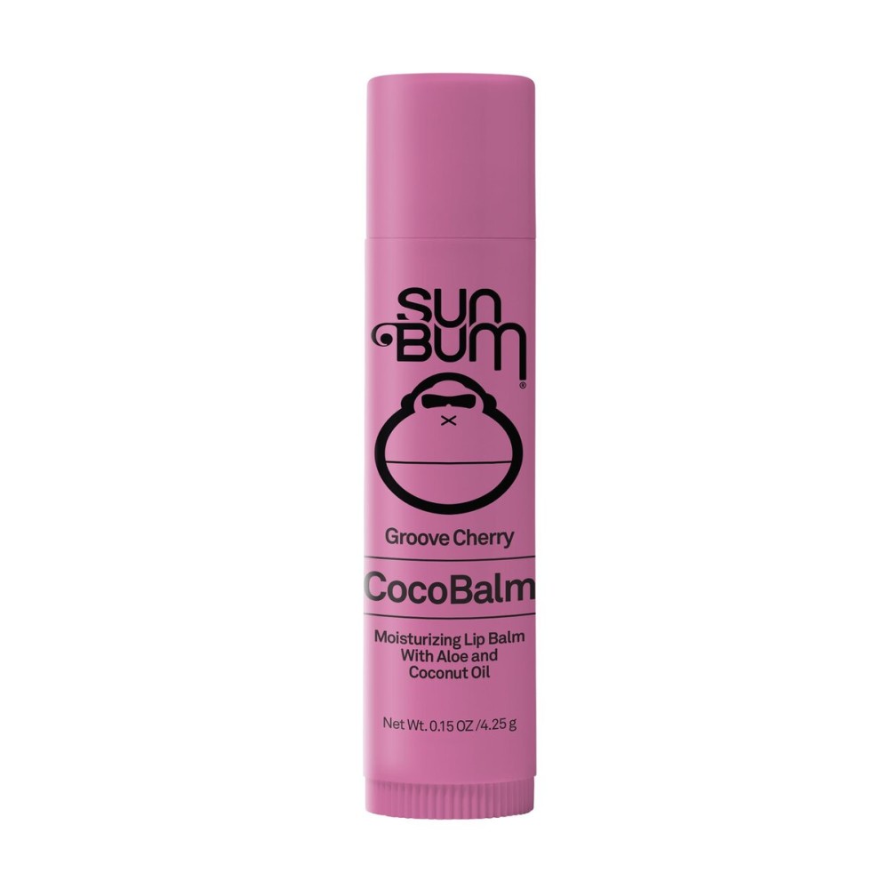Sun Bum Cocobalm Groove Cherry - Hydrating Lip Balm With Coconut Oil and Aloe Vera - 0.15 oz Stick Sun Bum Cocobalm Groove Cherry - Hydrating Lip Balm With Coconut Oil and Aloe Vera - 0.15 oz Stick