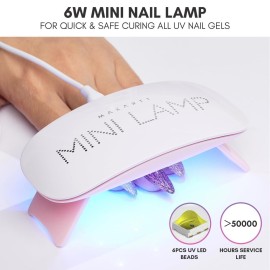 Makartt UV LED Nail Lamp: UV Light for Gel Nails, 6W Mini USB Portable Lamp Fast Drying Gel Polish Curing Light 60S Timer Dryer Manicure Salon Home DIY Makartt UV LED Nail Lamp: UV Light for Gel Nails, 6W Mini USB Portable Lamp Fast Drying Gel Polish Curing Light 60S Timer Dryer Manicure Salon Home DIY