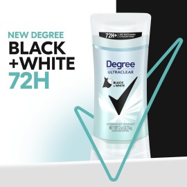 Degree Women\'s Black+White 4 Count Antiperspirant Balm 2.6 oz - Protects from Deodorant Stains, Fresh Scent, 48H Non-Stop Protection Degree Women\'s Black+White 4 Count Antiperspirant Balm 2.6 oz - Protects from Deodorant Stains, Fresh Scent, 48H Non-Stop Protection