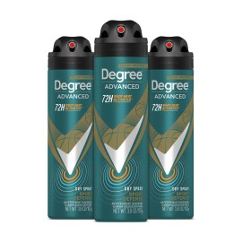 Degree Men Antiperspirant Deodorant Dry Spray Sport Defense 3 count Deodorant for Men 3.8 oz