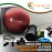 SmarterLife Exercise Ball, Yoga Ball for Fitness, Balance, Stability, or Pregnancy, Gym Ball for Core Workout, Physical Therapy, Yoga Ball Chair for Office, Anti-Slip Anti-Burst (45 cm, Red)