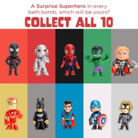 Superhero Bath Bombs for Kids & Boys with Surprise Hero Toys Inside (1 Pack) - Large Bubble Bomb for Boys & Girls - Fruity Scent, Relaxing, Gift for Children, Made in USA by Two Sisters Superhero Bath Bombs for Kids & Boys with Surprise Hero Toys Inside (1 Pack) - Large Bubble Bomb for Boys & Girls - Fruity Scent, Relaxing, Gift for Children, Made in USA by Two Sisters