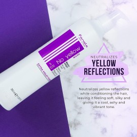 Fanola No Yellow Purple Hair Mask - Acidic pH Deep Conditioning Hair Mask for Blonde, Bleached & Grey Shades - Intense Violet Pigment Neutralizes Brassy Tones (33.8 Fl oz) Fanola No Yellow Purple Hair Mask - Acidic pH Deep Conditioning Hair Mask for Blonde, Bleached & Grey Shades - Intense Violet Pigment Neutralizes Brassy Tones (33.8 Fl oz)
