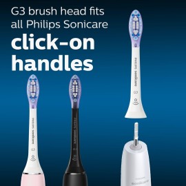 Philips Sonicare Genuine G3 Premium Gum Care Replacement Toothbrush Heads, 4 Brush Heads, White, HX9054/65 Philips Sonicare Genuine G3 Premium Gum Care Replacement Toothbrush Heads, 4 Brush Heads, White, HX9054/65
