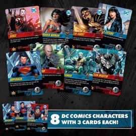 DC Deck-Building Game: Confrontations - Exciting 2v2 Format - Eight Iconic DC Characters to Play - Standalone, Compatible with Full DC Deck-Building Game Series