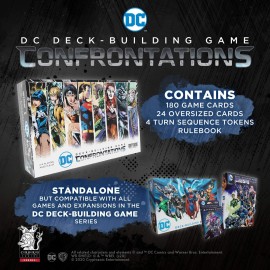 DC Deck-Building Game: Confrontations - Exciting 2v2 Format - Eight Iconic DC Characters to Play - Standalone, Compatible with Full DC Deck-Building Game Series