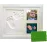 Baby Hand & Footprint Frame Keepsake Kit | Capture Milestone Moments with Safe Clay, Stencil Set & Wood Frame | Perfect Newborn Gift for Baby Showers | White