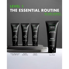 Tiege Hanley Mens Skin Care Set, Essential Routine (System Level 1) - Face Wash, Scrub & Moisturizer for Healthier, Hydrated Skin | Daily Mens Skin Care Kit for Sensitive skin & Dryness Protection Tiege Hanley Mens Skin Care Set, Essential Routine (System Level 1) - Face Wash, Scrub & Moisturizer for Healthier, Hydrated Skin | Daily Mens Skin Care Kit for Sensitive skin & Dryness Protection