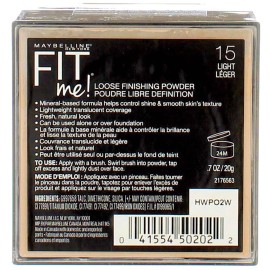 Maybelline Fit Me Loose Finishing Powder, 15 Light, 0.7 oz (Pack of 2) Maybelline Fit Me Loose Finishing Powder, 15 Light, 0.7 oz (Pack of 2)