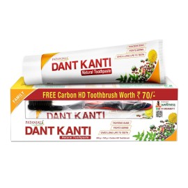 Patanjali Dant Kanti Toothpaste Value Pack - 300 g ((200g * 1N and 100g * 1N) + 1N Toothbrush) Patanjali Dant Kanti Toothpaste Value Pack - 300 g ((200g * 1N and 100g * 1N) + 1N Toothbrush)