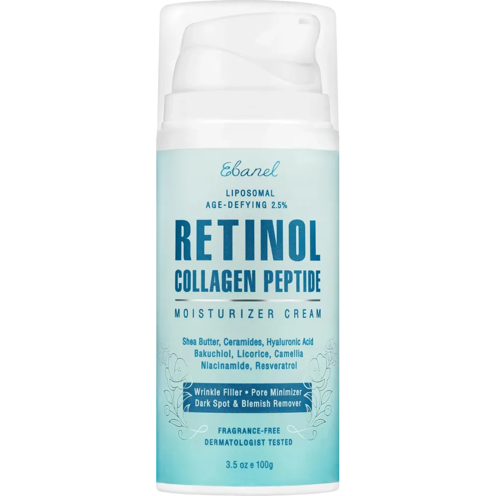 Ebanel Retinol Cream for Face with Collagen, Peptides, Ceramides, Moisturizer with Hyaluronic Acid, Vitamin C & B5, Firming Anti Aging Face Cream for Wrinkles, Fine Lines, Dark Spots, Day and Night Ebanel Retinol Cream for Face with Collagen, Peptides, Ceramides, Moisturizer with Hyaluronic Acid, Vitamin C & B5, Firming Anti Aging Face Cream for Wrinkles, Fine Lines, Dark Spots, Day and Night