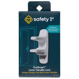 Safety 1st OutSmart Child Proof Door Lever Lock, White, 1 Count