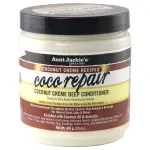 Aunt Jackie\'s Coconut Crme Recipes Coco Repair Deep Hair Conditioner, Delivers Nourishment, Stops Damage, Breakage for Natural Curls, 15 oz