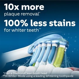 Philips Sonicare C3 2-in-1 Plaque Removal+Whitening Brush Heads, Genuine Replacement Toothbrush Heads, White, 2 Pack, HX9042/65 Philips Sonicare C3 2-in-1 Plaque Removal+Whitening Brush Heads, Genuine Replacement Toothbrush Heads, White, 2 Pack, HX9042/65