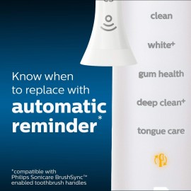 Philips Sonicare C3 2-in-1 Plaque Removal+Whitening Brush Heads, Genuine Replacement Toothbrush Heads, White, 2 Pack, HX9042/65 Philips Sonicare C3 2-in-1 Plaque Removal+Whitening Brush Heads, Genuine Replacement Toothbrush Heads, White, 2 Pack, HX9042/65