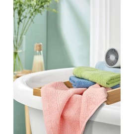 Cleanbear Pure Cotton Wash Cloths Face Cloths, 6 Colors per Set, 13 x 13 Inches (Light Blue, Jade Green, Light Green, Grey, Light Grey, Pink) Cleanbear Pure Cotton Wash Cloths Face Cloths, 6 Colors per Set, 13 x 13 Inches (Light Blue, Jade Green, Light Green, Grey, Light Grey, Pink)