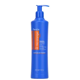 Fanola No Orange Mask - Blue Color Depositing Treatment for Dark Tones, Removes Brassiness from Color-Treated Hair - Conditioning, Detangling, and Hydrating 11.83 Fl Oz