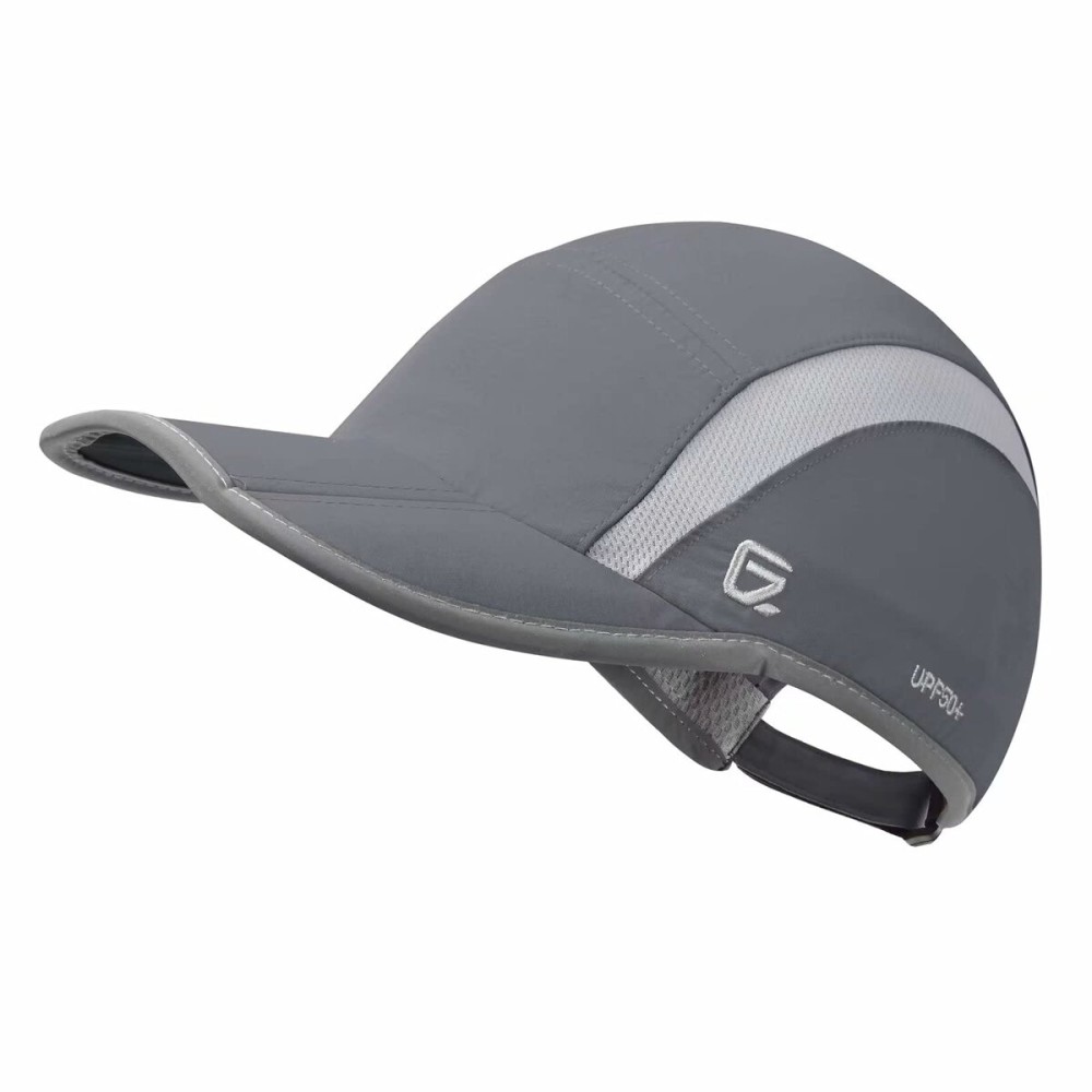 GADIEMKENSD Sport Hat 50+ UPF Inhibit UV Lightweight Baseball Cap Quick Drying Reflective Foldable Cap Water Repellency with Mesh Race Suitable for Men Woman Running Outdoor Activity Cap Dark Gray GADIEMKENSD Sport Hat 50+ UPF Inhibit UV Lightweight Baseball Cap Quick Drying Reflective Foldable Cap Water Repellency with Mesh Race Suitable for Men Woman Running Outdoor Activity Cap Dark Gray