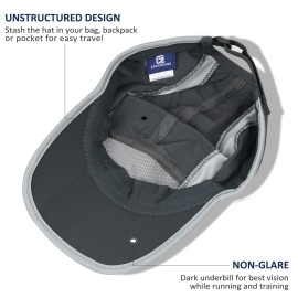 GADIEMKENSD Sport Hat 50+ UPF Inhibit UV Lightweight Baseball Cap Quick Drying Reflective Foldable Cap Water Repellency with Mesh Race Suitable for Men Woman Running Outdoor Activity Cap Dark Gray GADIEMKENSD Sport Hat 50+ UPF Inhibit UV Lightweight Baseball Cap Quick Drying Reflective Foldable Cap Water Repellency with Mesh Race Suitable for Men Woman Running Outdoor Activity Cap Dark Gray