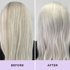 Jhirmack Silver Brightening Purple Shampoo and Conditioner Set for all types of silver, grey, and blonde hair