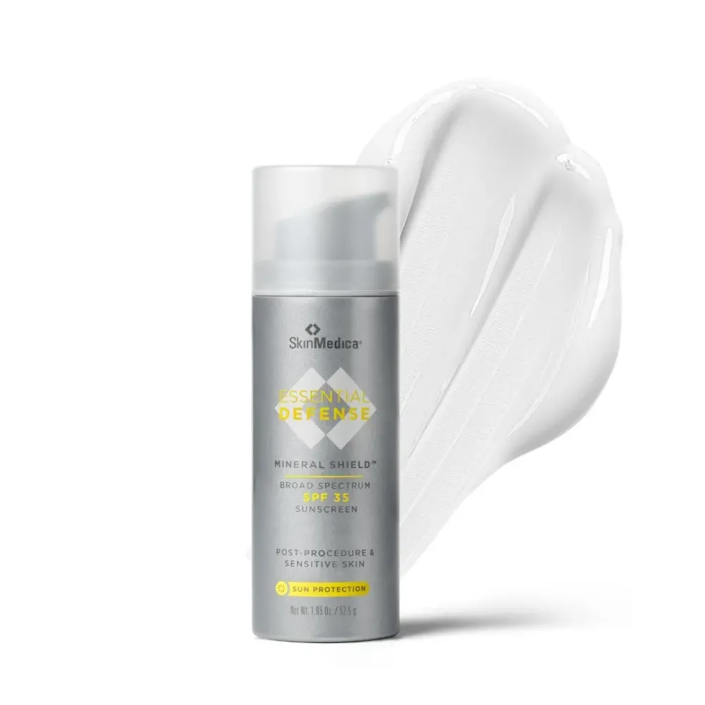 SkinMedica Essential Defense Mineral Shield SPF 35 Sunscreen for Face. This Lightweight, Facial Sunscreen is Ideal for Oily and/or Combination Skin, 1.85 Oz SkinMedica Essential Defense Mineral Shield SPF 35 Sunscreen for Face. This Lightweight, Facial Sunscreen is Ideal for Oily and/or Combination Skin, 1.85 Oz