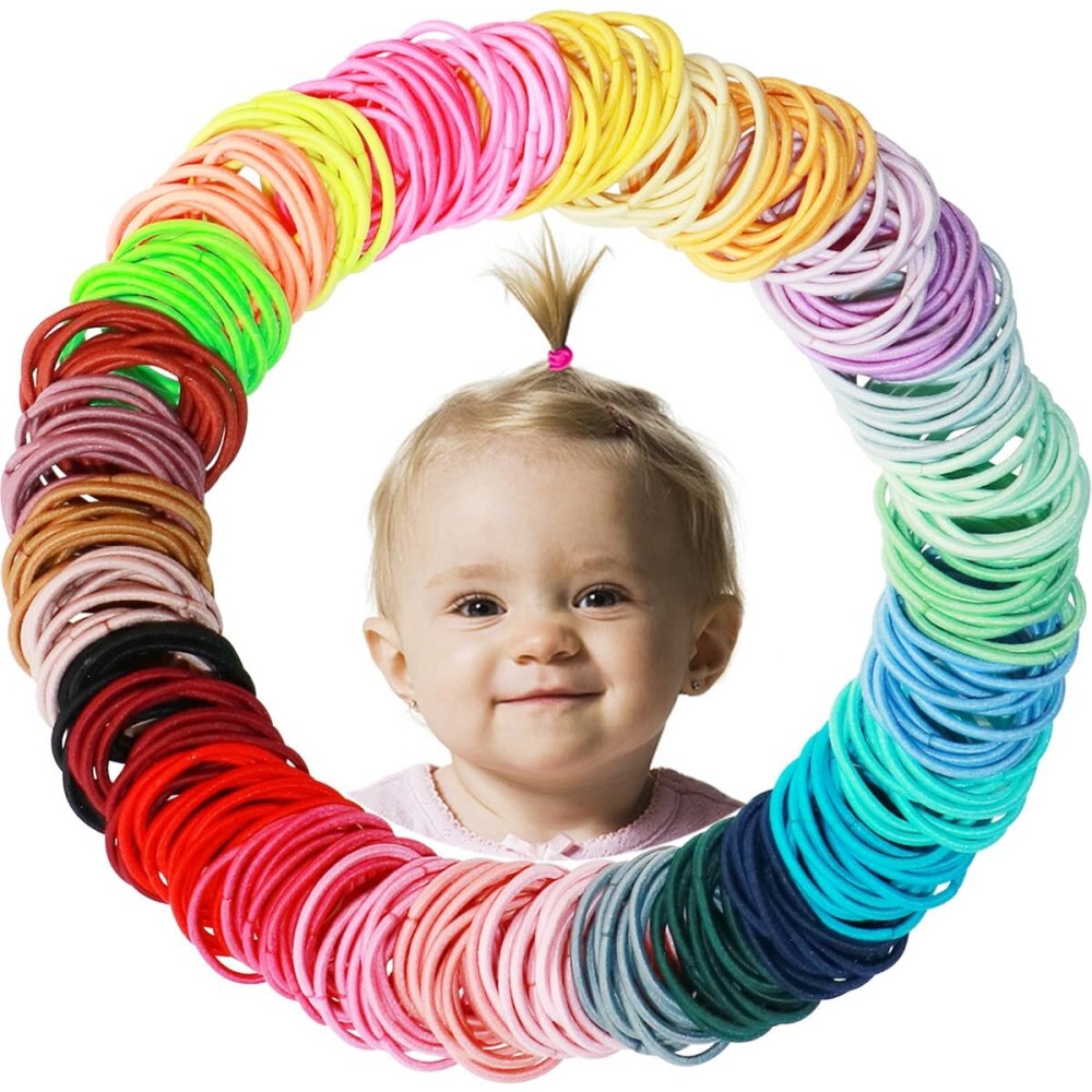 200PCS Small Hair Ties,No Crease Baby Hair Ties,Elastic Hair Ponytail Holder Hair Accessories for Baby Girls Infants Toddlers Kids 200PCS Small Hair Ties,No Crease Baby Hair Ties,Elastic Hair Ponytail Holder Hair Accessories for Baby Girls Infants Toddlers Kids