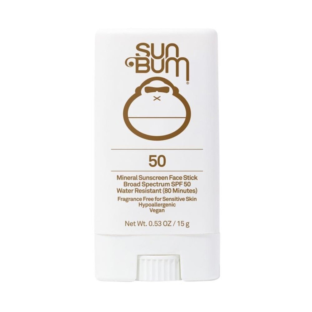 Sun Bum Mineral SPF 50 Face Stick Sunscreen - Water-Resistant Broad Spectrum Sunscreen with Vitamin E - Hawaii 104 Act Compliant (Made without Octinoxate & Oxybenzone) - Travel Friendly 0.53 oz Sun Bum Mineral SPF 50 Face Stick Sunscreen - Water-Resistant Broad Spectrum Sunscreen with Vitamin E - Hawaii 104 Act Compliant (Made without Octinoxate & Oxybenzone) - Travel Friendly 0.53 oz