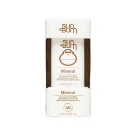 Sun Bum Mineral SPF 50 Face Stick Sunscreen - Water-Resistant Broad Spectrum Sunscreen with Vitamin E - Hawaii 104 Act Compliant (Made without Octinoxate & Oxybenzone) - Travel Friendly 0.53 oz Sun Bum Mineral SPF 50 Face Stick Sunscreen - Water-Resistant Broad Spectrum Sunscreen with Vitamin E - Hawaii 104 Act Compliant (Made without Octinoxate & Oxybenzone) - Travel Friendly 0.53 oz