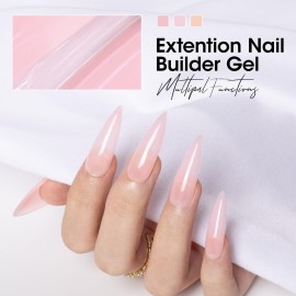 Gellen Professional Extension Poly Gel Soak Off UV Builder Gel Set Acrylic Nail Kit, DIY Home Gel Manicure (15ml, 4 Colors), Peach Clear Pink Lavender Gellen Professional Extension Poly Gel Soak Off UV Builder Gel Set Acrylic Nail Kit, DIY Home Gel Manicure (15ml, 4 Colors), Peach Clear Pink Lavender