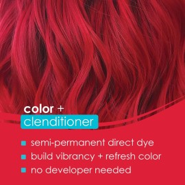 Keracolor Clenditioner Color Depositing Conditioner - Hair Glaze Colorwash, Red, 12 Fl Oz Keracolor Clenditioner Color Depositing Conditioner - Hair Glaze Colorwash, Red, 12 Fl Oz