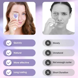 TOUCHBeauty Professional Heated Eyelash Curler with Silicone Refill Pad Curling Tool for Women Long Lasting Eyelashes TB-2003B TOUCHBeauty Professional Heated Eyelash Curler with Silicone Refill Pad Curling Tool for Women Long Lasting Eyelashes TB-2003B