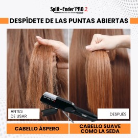 Split-Ender Pro 2 - The Original Cordless Split End Hair Trimmer Automatic Rechargeable Home Tool Hair Clipper 2-in-1 for Dry Damaged Splitting Broken Brittle Straight Curly Frizzy Beauty - Black Split-Ender Pro 2 - The Original Cordless Split End Hair Trimmer Automatic Rechargeable Home Tool Hair Clipper 2-in-1 for Dry Damaged Splitting Broken Brittle Straight Curly Frizzy Beauty - Black