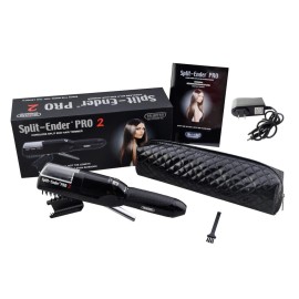 Split-Ender Pro 2 - The Original Cordless Split End Hair Trimmer Automatic Rechargeable Home Tool Hair Clipper 2-in-1 for Dry Damaged Splitting Broken Brittle Straight Curly Frizzy Beauty - Black Split-Ender Pro 2 - The Original Cordless Split End Hair Trimmer Automatic Rechargeable Home Tool Hair Clipper 2-in-1 for Dry Damaged Splitting Broken Brittle Straight Curly Frizzy Beauty - Black