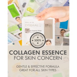 DERMAL 24 Combo Pack A Collagen Essence Korean Face Mask - Hydrating & Soothing Facial Mask with Panthenol - Hypoallergenic Self Care Sheet Mask for All Skin Types - Natural Home Spa Treatment Mask DERMAL 24 Combo Pack A Collagen Essence Korean Face Mask - Hydrating & Soothing Facial Mask with Panthenol - Hypoallergenic Self Care Sheet Mask for All Skin Types - Natural Home Spa Treatment Mask