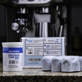 CleanEspresso - Designed For Breville Cleaning Kit - 40 Cleaning Tablets and 6 Water Filters for Breville Espresso Machines - 2g Espresso Machine Tablets CleanEspresso - Designed For Breville Cleaning Kit - 40 Cleaning Tablets and 6 Water Filters for Breville Espresso Machines - 2g Espresso Machine Tablets