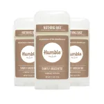 HUMBLE BRANDS Original Formula Aluminum-free Deodorant. Long Lasting Odor Control with Baking Soda, Simply Unscented, Pack of 3