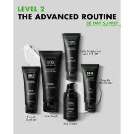 Tiege Hanley Mens Skin Care Set, Advanced Routine (System Level 2) - Face Wash, Scrub, Moisturizer & Eye Cream for Fine Lines, Under-Eye Bags Correction, Smoother Skin Texture Tiege Hanley Mens Skin Care Set, Advanced Routine (System Level 2) - Face Wash, Scrub, Moisturizer & Eye Cream for Fine Lines, Under-Eye Bags Correction, Smoother Skin Texture