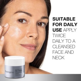Neutrogena Retinol Face Moisturizer, Rapid Wrinkle Repair, Fragrance Free, Daily Anti-Aging Face Cream with Retinol & Hyaluronic Acid to Fight Fine Lines, Wrinkles, & Dark Spots, 1.7 oz Neutrogena Retinol Face Moisturizer, Rapid Wrinkle Repair, Fragrance Free, Daily Anti-Aging Face Cream with Retinol & Hyaluronic Acid to Fight Fine Lines, Wrinkles, & Dark Spots, 1.7 oz