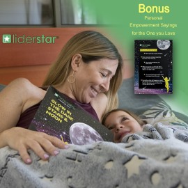 Glow in The Dark Stars and Moon for Ceiling - Luminous Wall Decal, Sticky Fluorescence Decor for Kids Nursery Bedroom Living Room