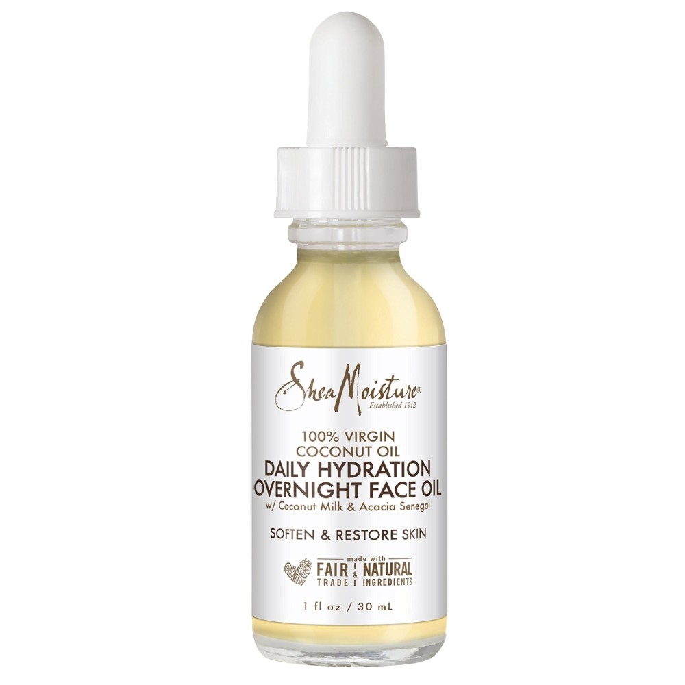 SheaMoisture Overnight Face Oil for All Skin Types 100% Virgin Coconut Oil for Daily Hydration 1 oz SheaMoisture Overnight Face Oil for All Skin Types 100% Virgin Coconut Oil for Daily Hydration 1 oz