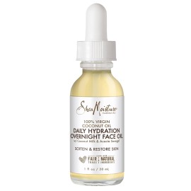 SheaMoisture Overnight Face Oil for All Skin Types 100% Virgin Coconut Oil for Daily Hydration 1 oz SheaMoisture Overnight Face Oil for All Skin Types 100% Virgin Coconut Oil for Daily Hydration 1 oz
